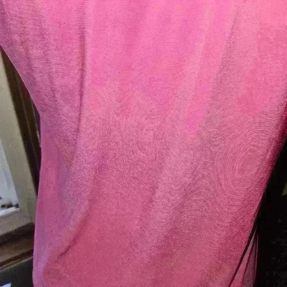 Tiffany & Grey Womans Pink Tie Front Sleeveless Blouse Size PXL - Picture 7 of 11